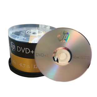 空白碟dvd光盘包邮HP/惠普DVD+R光盘16X 空白4.7G刻录盘 50片桶装