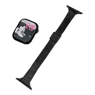 【阿仙奴细钢带】适用applewatchS11金属表带iwatchS10/9修身表带苹果手表SE8/7/6/5/4/3不锈钢表带高级夏女