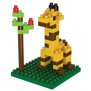 小颗粒钻石拼装益智积木动物旅行青蛙怪兽大学维尼熊我的世界礼物