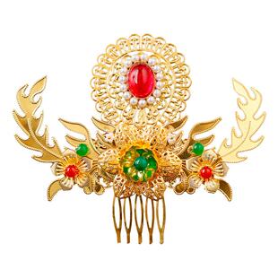 古风汉服发饰百搭气质宫廷敦煌异域头冠流苏插梳凤冠唐风写真配饰