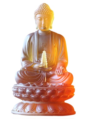 古法琉璃家居供奉药师佛
