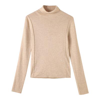 CHESONSE高领羊毛衫打底针织衫