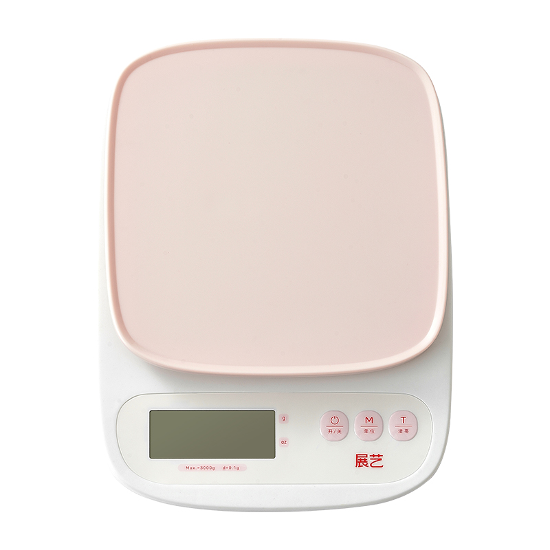 展艺厨房电子秤小型高精度克数称食物秤烘焙便携家用克精准称重器