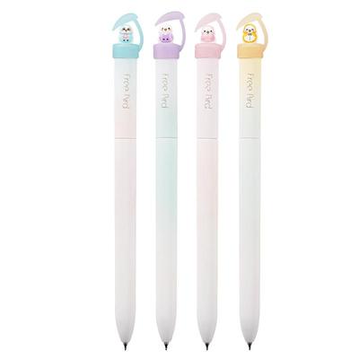 小鸟中性笔高颜值扭扭笔旋转出芯可爱ins风CS0.5mm速干顺滑刷题笔初中小学生专用好看的水性圆珠笔黑色签字笔