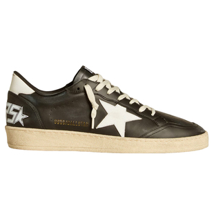 Golden Goose男款Ball Star黑色皮革休闲鞋GGDB