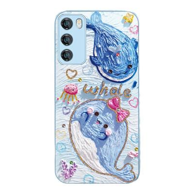 谭松韵同款油画风鲸鱼新款手机壳