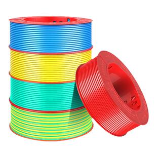 德力西电线散剪家用纯铜bv硬线2.5/4/6/10平方国标铜线散装足米