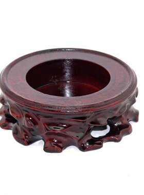 葫芦水晶球根雕圆形凹面工艺品