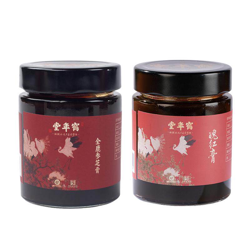 鹤年堂全鹿参芝膏瑰红膏伴手礼 古法制作 匠心传承 温润口感