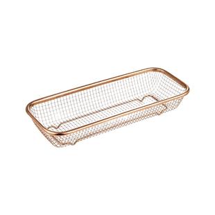 304不锈钢筷子篮沥水篮刀叉收纳盒筷子筒小吃篮烧烤长方形置物架