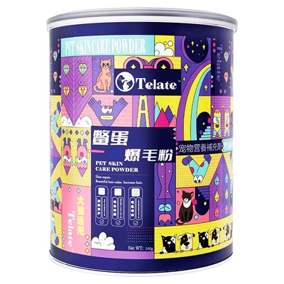 TELATE鳖蛋爆毛粉宠物猫咪狗狗