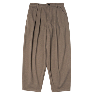 BUTTBILL日系加厚宽松毛呢裤