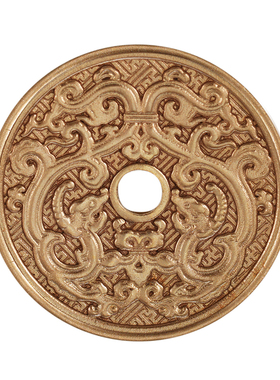 平安扣双龙山鬼花钱币吊坠饰品