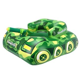 SWIMBOBO儿童游泳圈坐圈充气船泳池漂浮喷水坦克防侧翻水上玩具