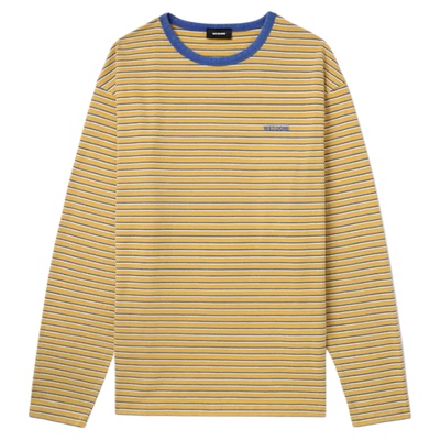 美式复古撞色条纹短袖T恤