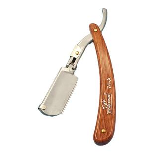 理发店刮刀老式剃刀手动刮胡刀双面刀片剃须刀刮脸剃头修面刀刀架