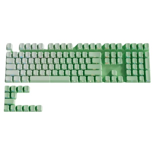 欧希德绿影流光侧刻键帽原厂高度PBT绿色透光键盘艾石头FEpro98