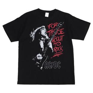 ACDC摇滚乐队美式街头嘻哈朋克nirvana复古数码印花纯棉短袖T恤黑
