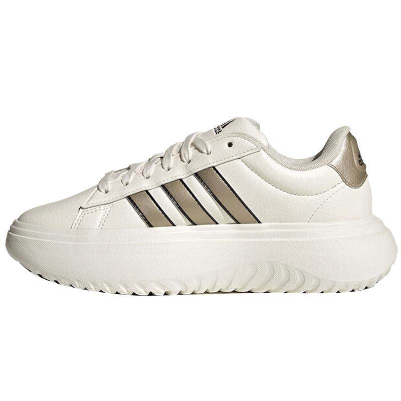 �ϲ�adidas���ϴ�˹ŮЬGRANDCOURT PLATFORMSPW�˶�����ЬJS2944