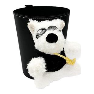 汽车垃圾桶创意潦草狗车载出风口收纳车内座椅背挂式垃圾桶纸巾包