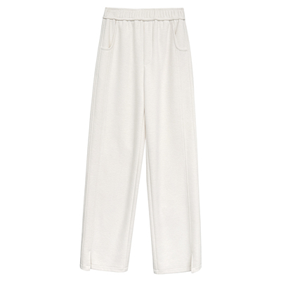 高腰高级感遛弯裤加绒加厚保暖