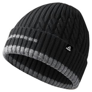 匹克帽子男士2024新款冬季加绒加厚针织帽包头冷帽护耳保暖毛线帽