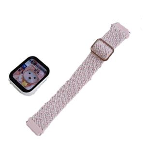 适用oppowatch4Pro表带编织滑扣尼龙替换带智能运动手表oppo watchX/3/SE男女生通用2/1代高级舒适透气非原装