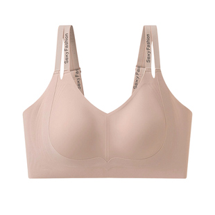 【38爆品日】朵凡妮【外露双肩带】大胸显小隐形内衣时尚字母文胸