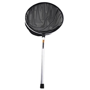 锦鲤鱼池专用手抄网中大型网铝杆伸缩柄抄网捞龙鱼网兜垃圾树叶