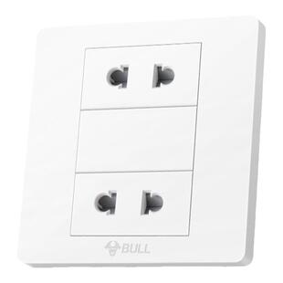 公牛四孔4孔插座面板带双二极二眼插86型开关插座墙壁暗装特价清