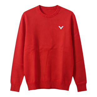 威克多VICTOR胜利V-95301羽毛球服男女长袖保暖舒适毛衣内搭外穿