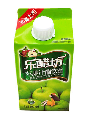 乐醋坊苹果醋苹果汁500ml8瓶红枣