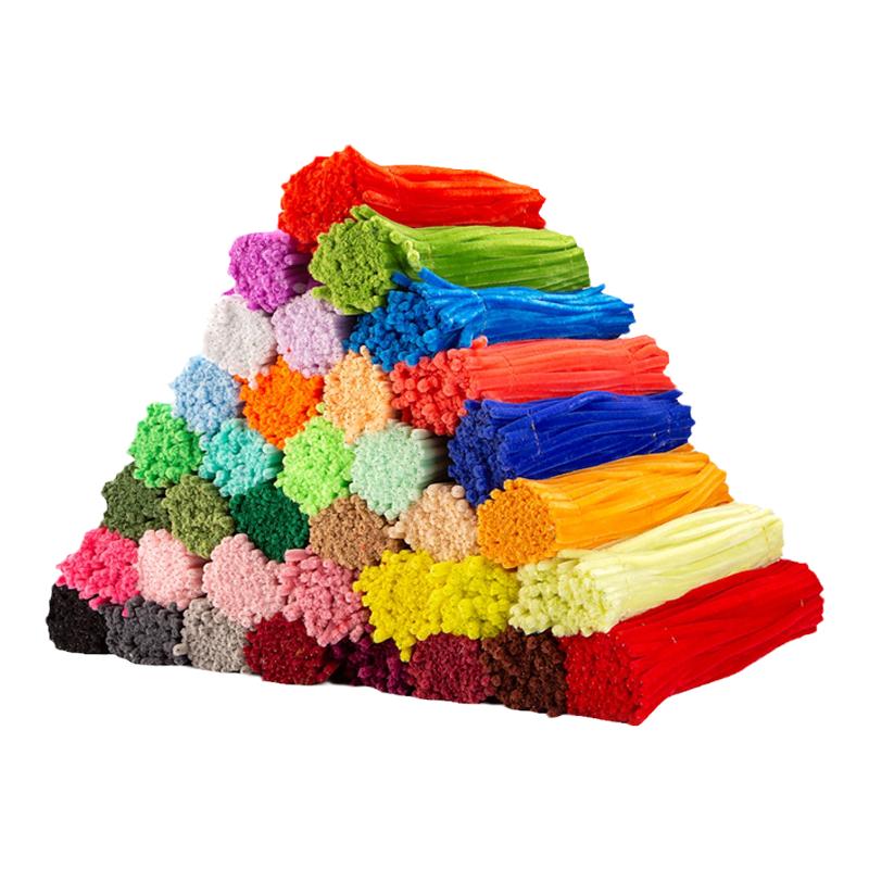 佰宁加密扭扭棒玫瑰花束材料包手工diy彩色超密毛条儿童节妞妞棒