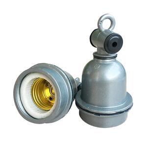 养殖场小三通保温耐高温陶瓷灯头螺口兽用防水取暖灯头保温灯灯口