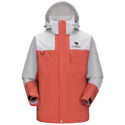 骆驼户外天选铠甲机能冲锋衣男三合一可拆卸两件套防水登山服外套