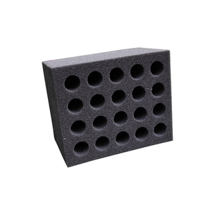 高密度蚂蚁新后海绵试管架适配15mm口径20孔18遮黑防震小群神器