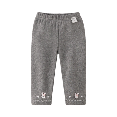 [抗菌远红外]打底裤女童秋冬宝宝加绒休闲裤小童秋装儿童裤子女孩