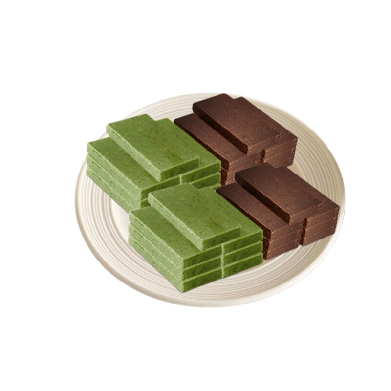 【新品】压缩饼干抹茶黑巧克力味夹心曲奇早餐下午茶解饿休闲零食