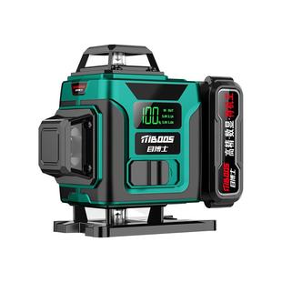 激光红外线水平仪高精度强光细线室外12线绿光自动打线找平水仪