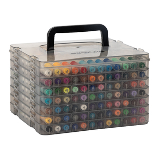 米娅丙烯马克笔学生专用不透色可叠色软头彩笔画笔幼儿园48色丙烯笔36防水手绘diy24色画笔美术专用双头彩笔