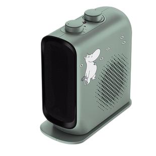 艾美特暖风机家用小型电暖器办公室桌面取暖器台式陶瓷冷暖风K49