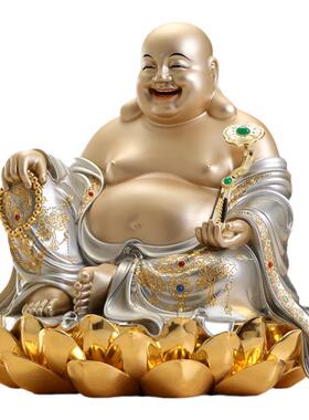 黄铜家用店铺开业笑佛摆件保平安