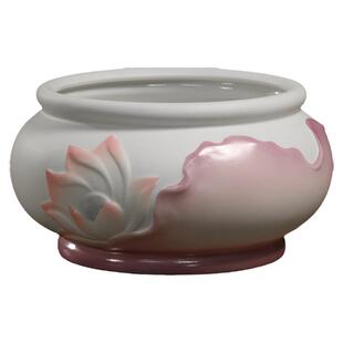 锵锵陶瓷粉莲佛具用品大全家用陶瓷供奉套装供水杯供果盘香炉花瓶