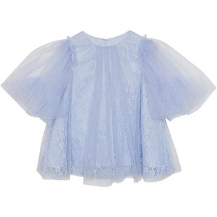 淇木Qimoo商场同款可爱甜美网纱泡泡袖公主女童套头衫QMT1TP313C