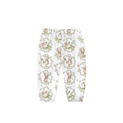 721星球奥本镇儿童防蚊裤夏季薄款竹棉纱布束腿裤男女童宝宝长裤