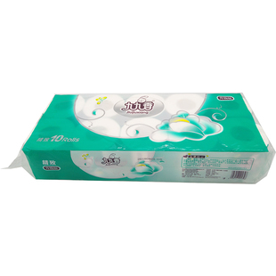 九九香卫生纸精致卷纸1提10卷家庭生活用纸5层有芯卷筒纸