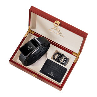 保罗男士皮带真皮男款腰带2025新款纯牛皮裤带生日礼物送男友老公