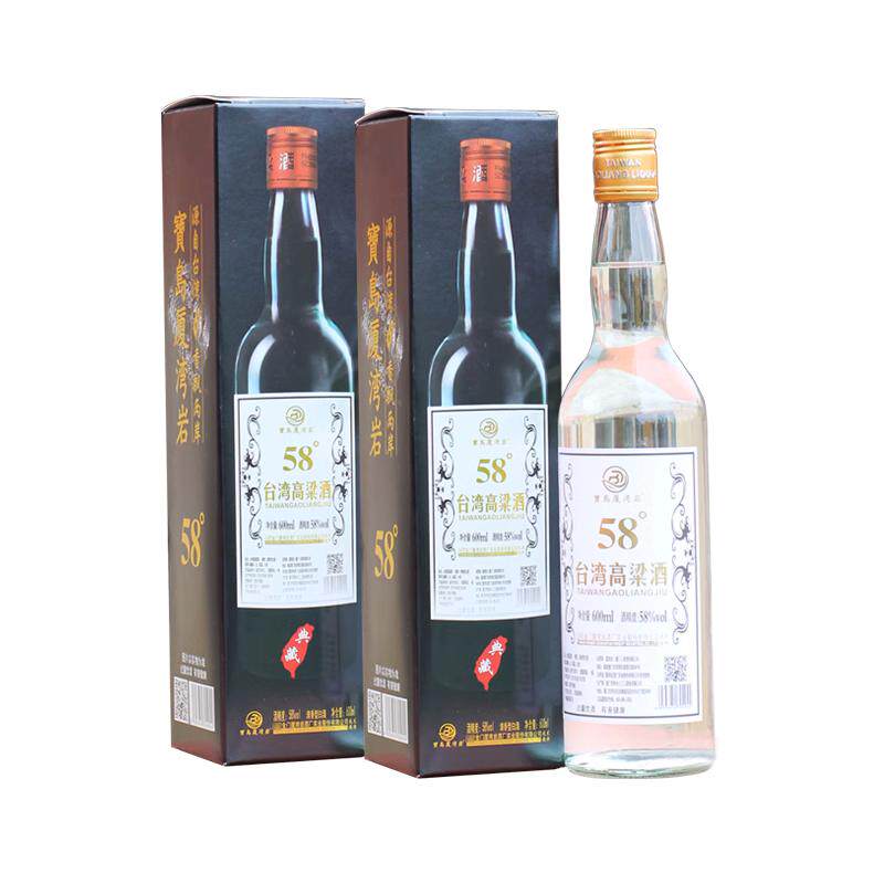 台湾高粱酒58度金龙金门白酒清香