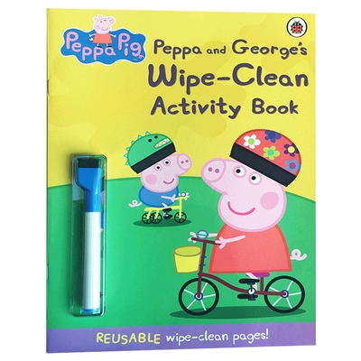 英文原版小猪佩奇擦擦书