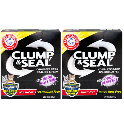 铁锤猫砂黑盒红标2盒膨润土矿石